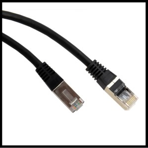 1228 (FC) Patchcord STP kat.6 1,0m czarny
