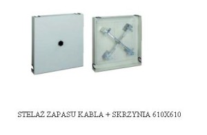 STELAŻ ZAPASU KABLA + SKRZYNIA 610X610