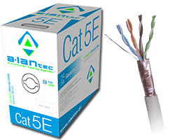 FTP linka 4x2x24AWG kat.5e PVC 305m A-LAN szara