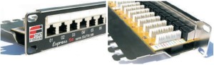 FIBRAIN PATCHPANEL1U Z PÓŁKĄ 24P UTP 5E, XE100.200