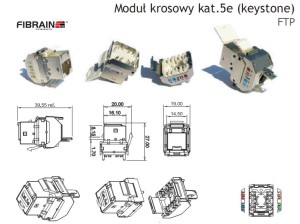 FIBRAIN MODUŁ KAT.5E FTP, XE100.450
