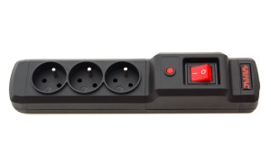 M3/25/CZ Filtr 230V 3 gniazda 2,5m ARMAC CZARNY