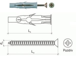RU 8 (4.5X60)KOŁKI REGIPS OPK.100SZT.