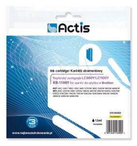 KB-1100Y ACTIS TUSZ BROTHER LC1100/LC980 YELLOW