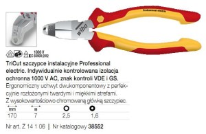 38552 TRICUT ŚCIĄGACZ IZOLACJI 170 VDE WIHA