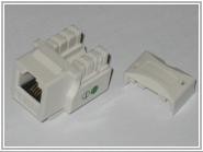 (AL) GNIAZDO TEL. kat.3 KEYSTON BIAŁE MK007
