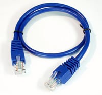 #07214 Patchcord UTP-K6; 0,5 m; niebieskie
